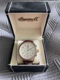 Мужские часы Ingersoll Automatic  IN1209RWH с коричневым ремешком