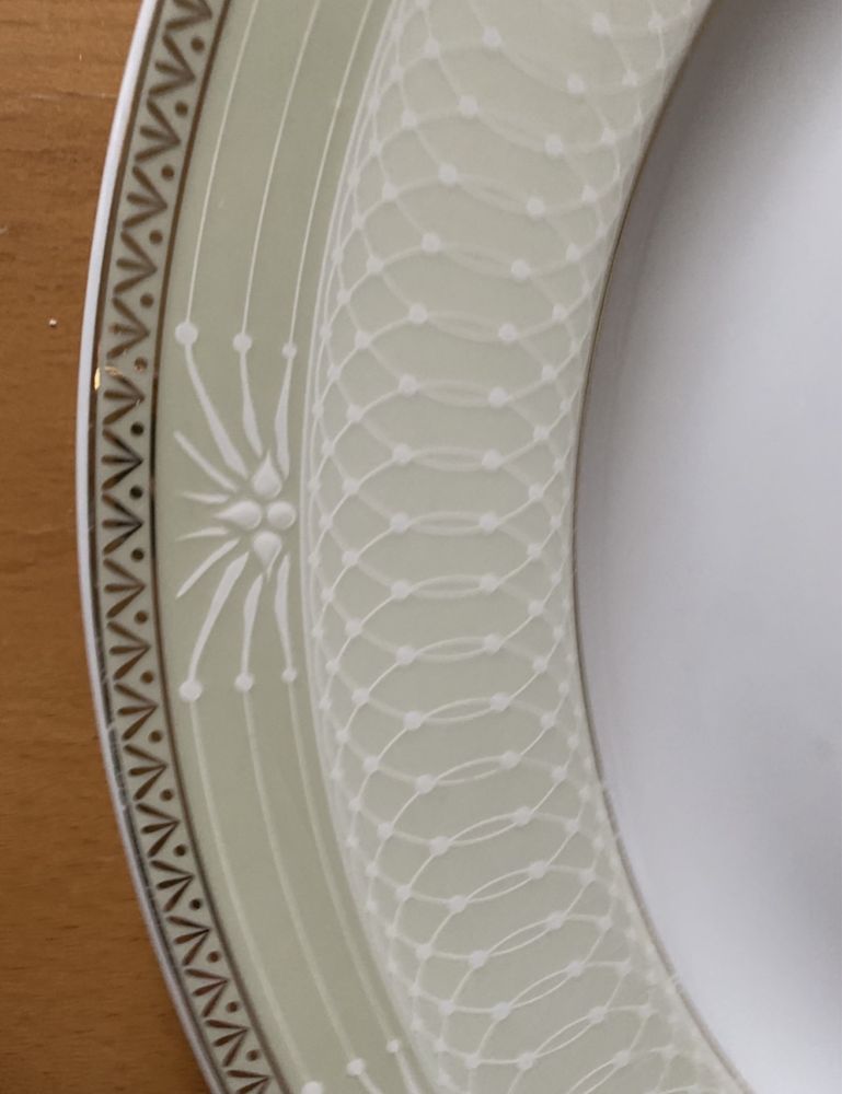 LUBIANA polska porcelana duży NOWY talerz deserowy