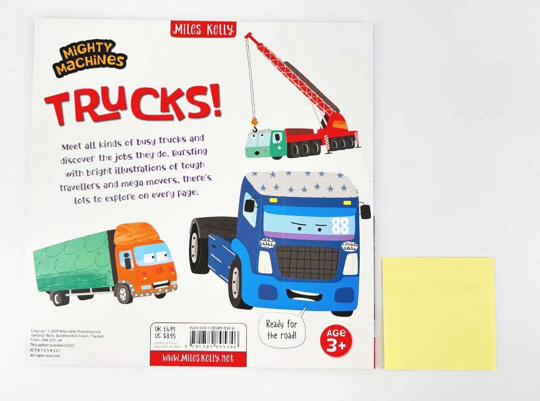 NOWA	Mighty Machines Trucks! książka dla dzieci po angielsku