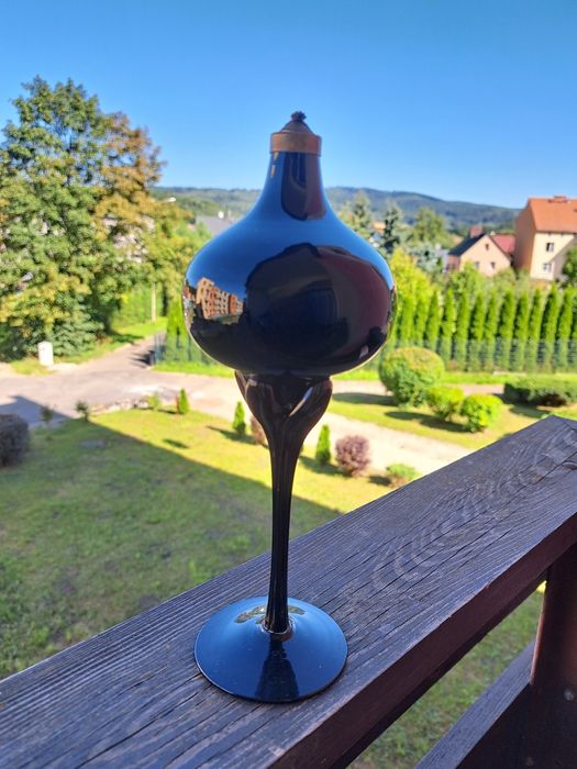 Szklana lampka oliwna Krosno