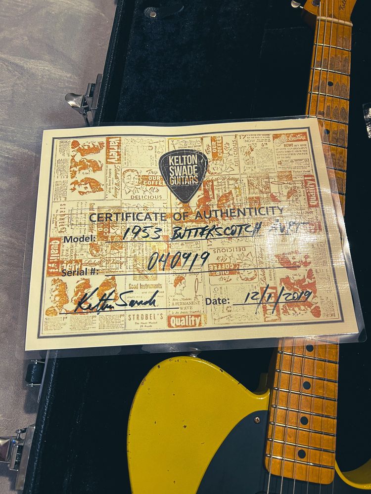 Gitara Kelton Swade Telecaster USA nowy nie używany z kolekcji Luxon