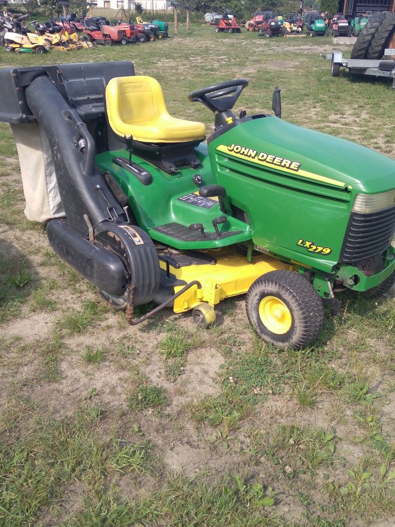 Traktorek kosiarka John Deere LX279 i inne