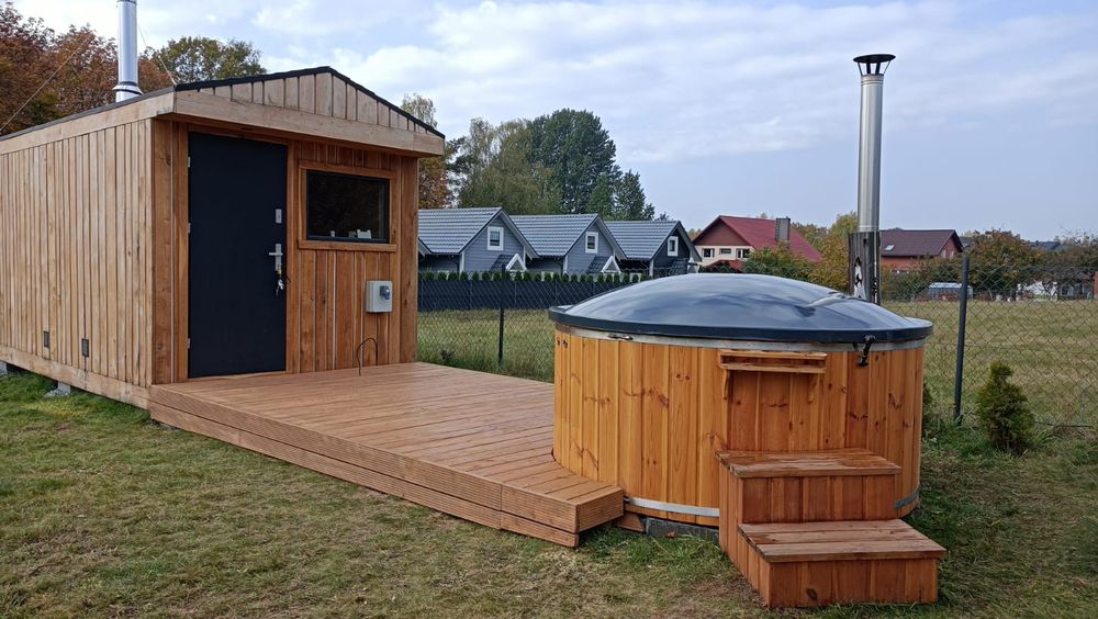 Domki do wynajęcia Kaszuby nad jeziorem Dobrogoszcz Balia Sauna Już od