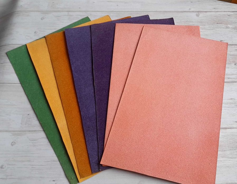 Фольга для школярів, бархатний / оксамитовий/ кольоровий папір.