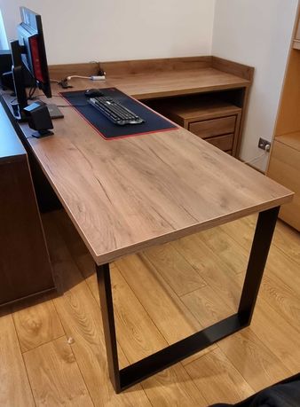 Duże biurko 200x180cm loft narożne