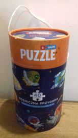 Puzzle MON + karty z zadaniami i naklejkami Kosmiczna przygoda, Tuba