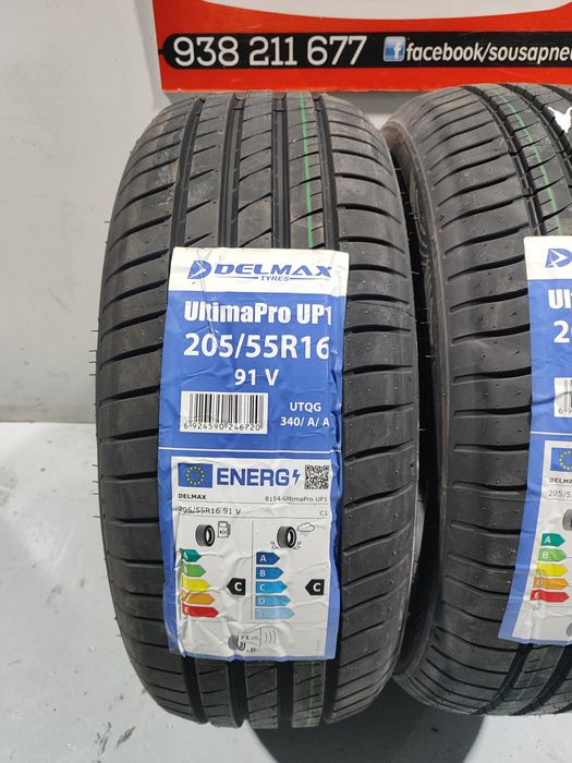 2 pneus novos 205-55R16 Delmax - Ofertta dos portes-  110 Euros