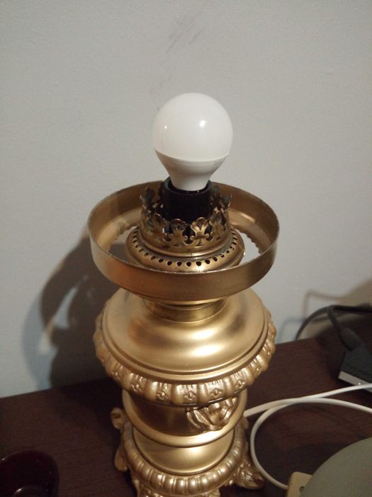 Lampa naftowa piękna imitacja lata 50 XX w