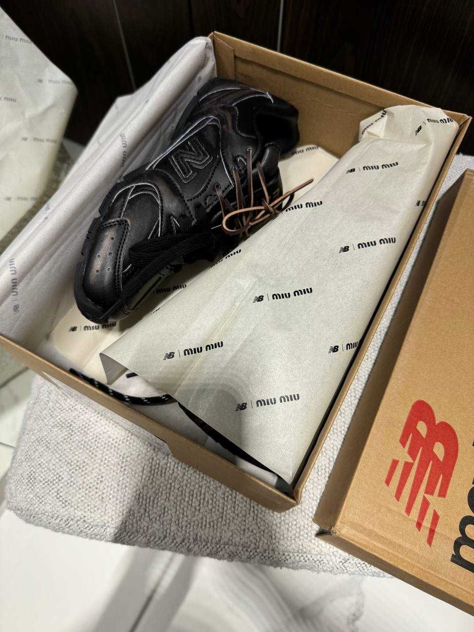 Кросівки New Balance x MIU MIU Black/Brown premium