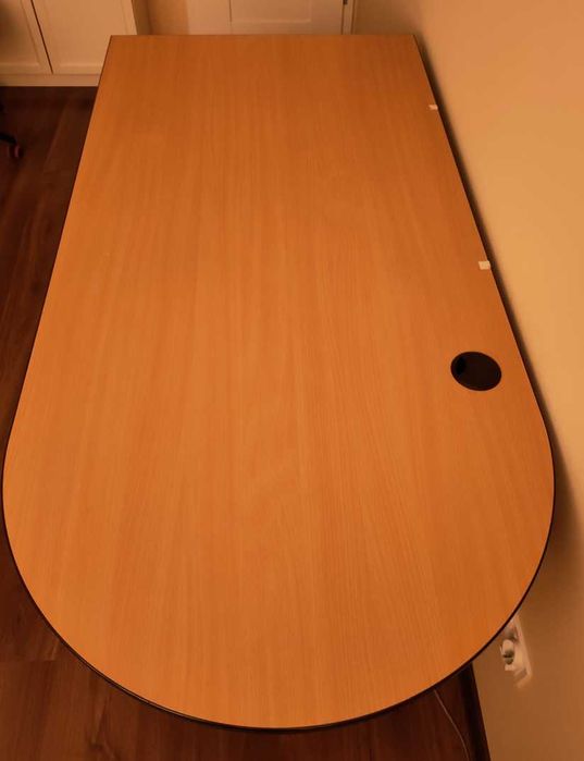 Biurko duże półokrągłe 160cm x 78,8cm x 75,8cm