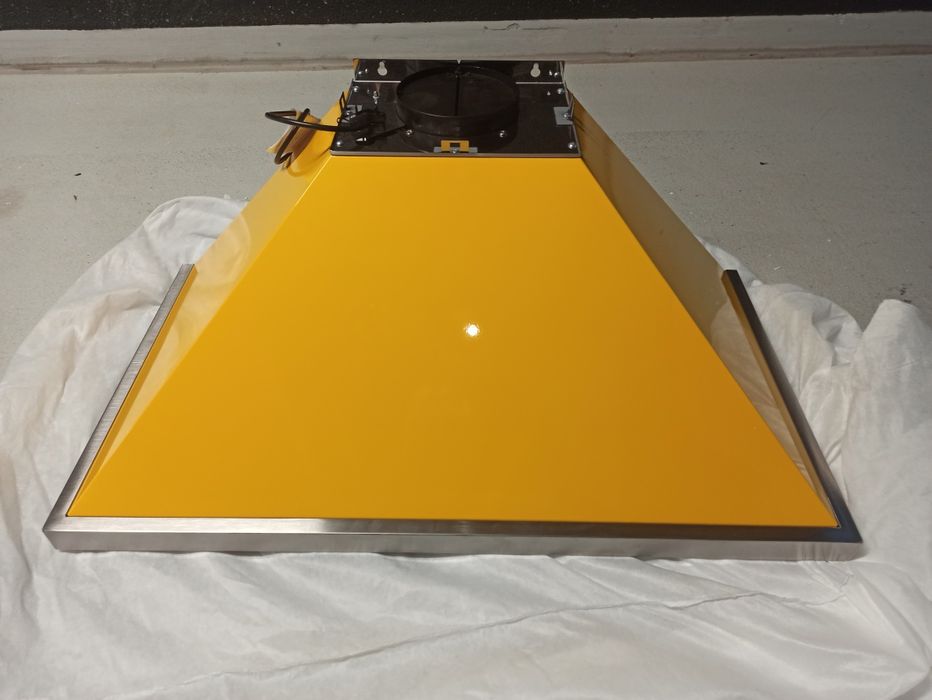 Okap przyścienny SMEG KPF9YW 90cm szer. żółty seria Portofino nowy