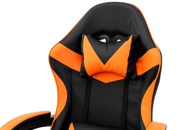 Крісло Геймерське Слім Чорний/Помаранчевий