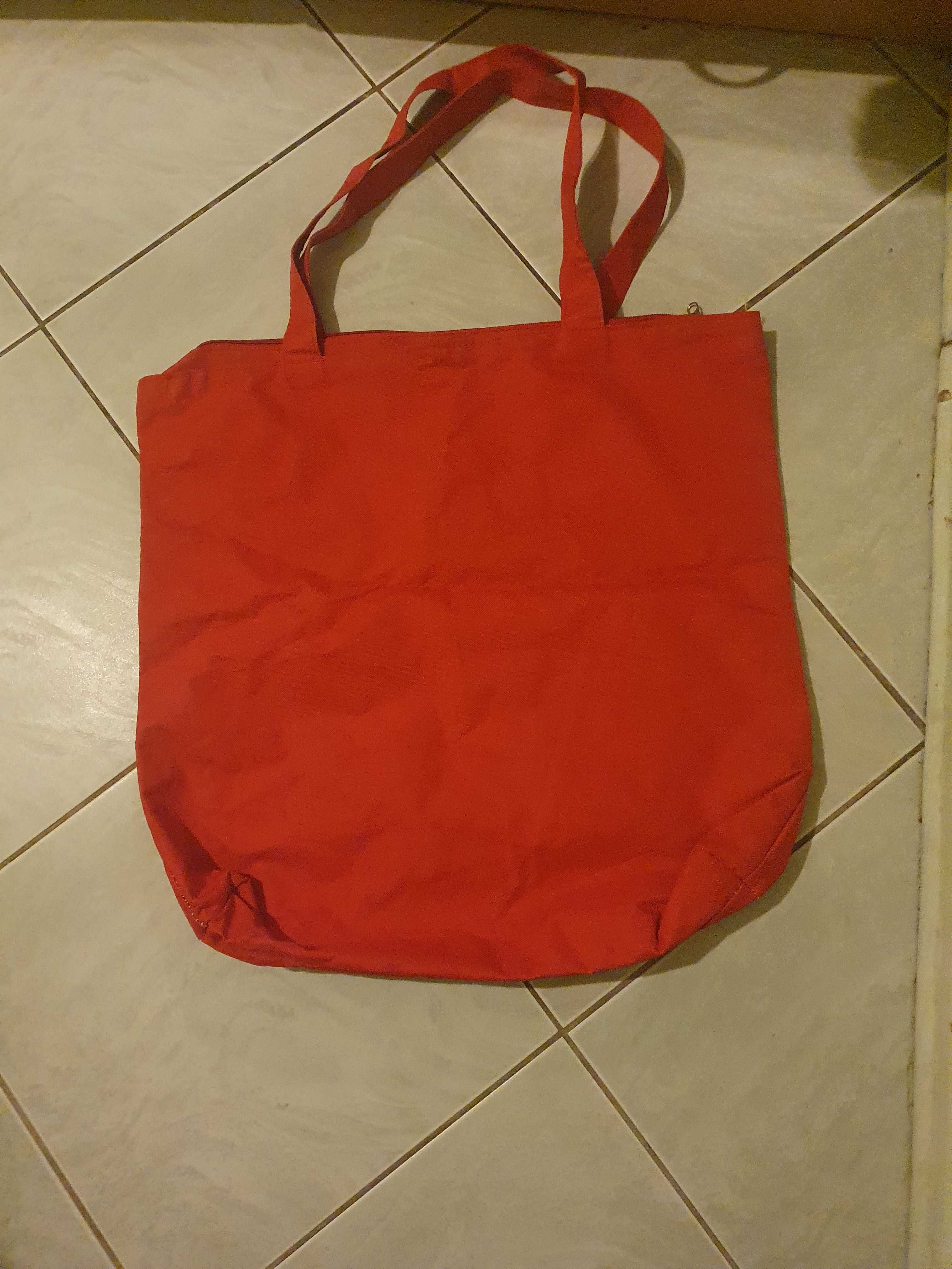 Torebka  torba shoperka z ekspresem duża na ramię