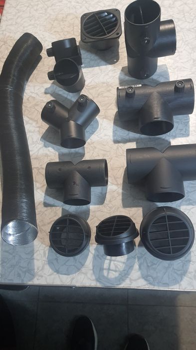 Тройник на гофру 60мм, 75мм, на автономку, дефлектор, WEBASTO, трійник