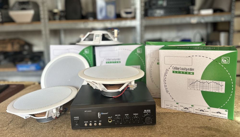 Фонові колонки кафе бара торгового зала , підсл та 4шт колонок ,