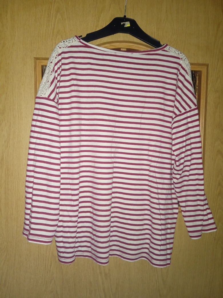 Bluzka Rękaw 3/4 Paski Forever21
