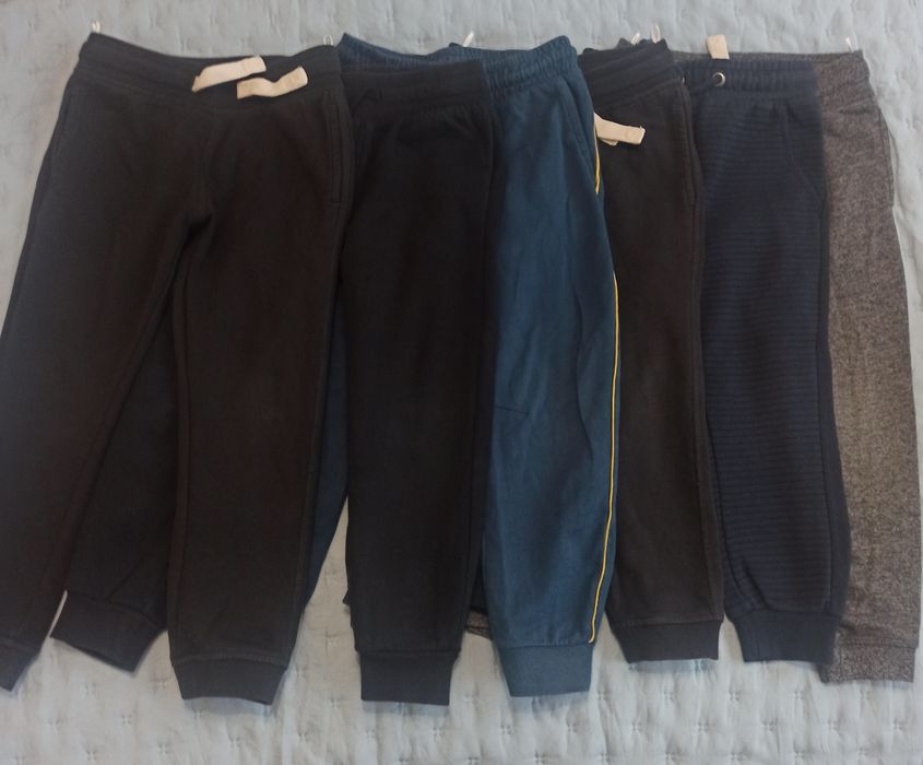 Spodnie dresowe r 110, 7szt.