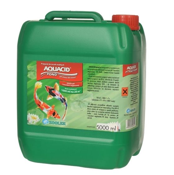 Zoolek AQUACID 5000ML (5L) OBNIŻA pH i twardość KH w oczku wodnym