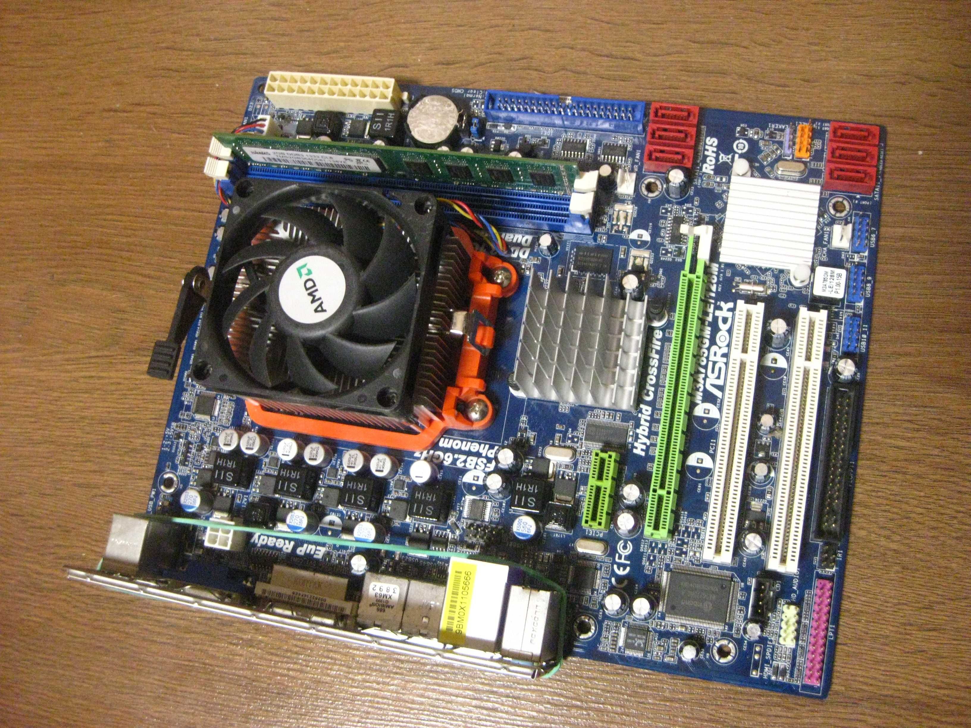 ASRock M3A785GM-LE-128M + Athlon II X2 240 + 2Gb DDR3