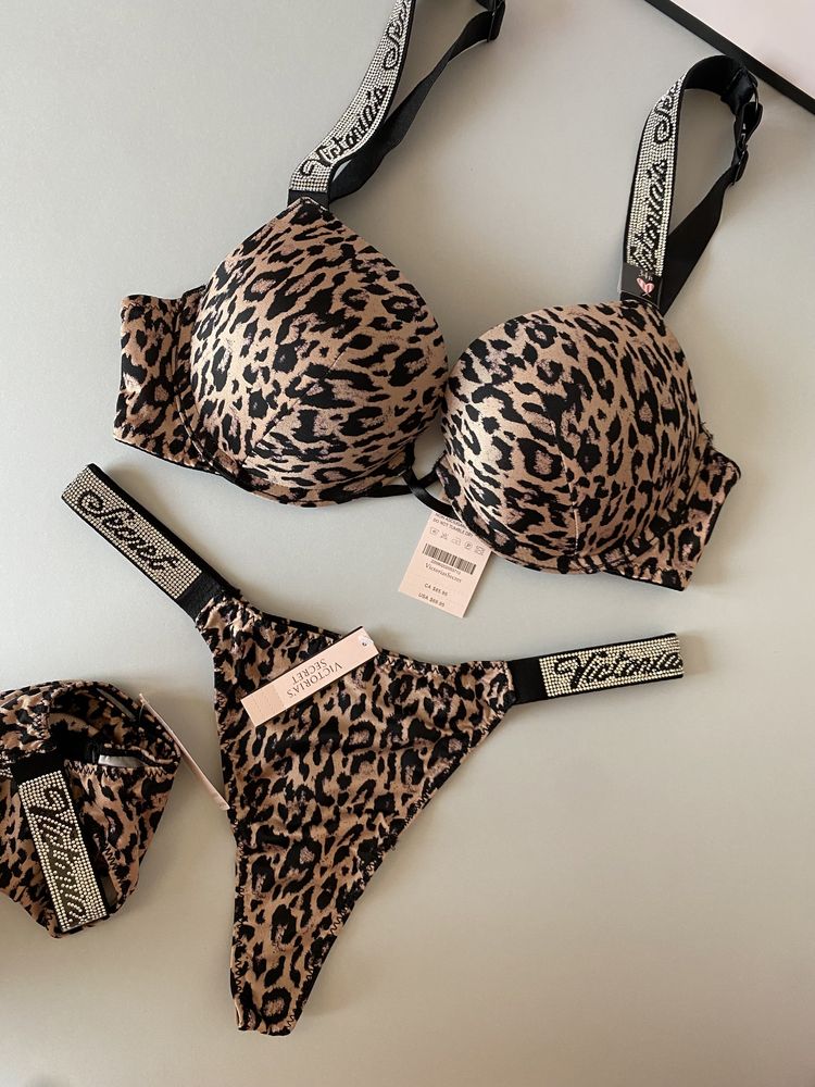 Леопадовий комплект білизни Victorias Secret