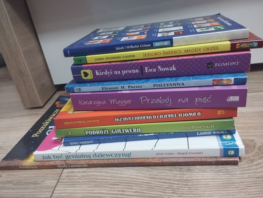 komplet książek dla dzieci w wieku 8-12lat (10 książek)
