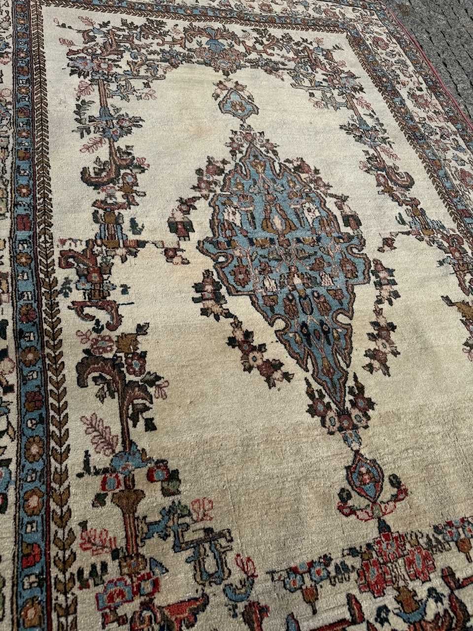 Dywan r.tkany wełniany kaszmirowy perski Iran Teheran 215x150 gal8 tys