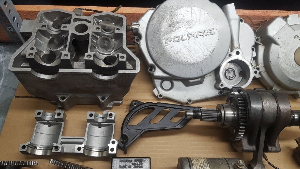 polaris 500 predator kartery skrzynia kosz gaznik modul wal balans