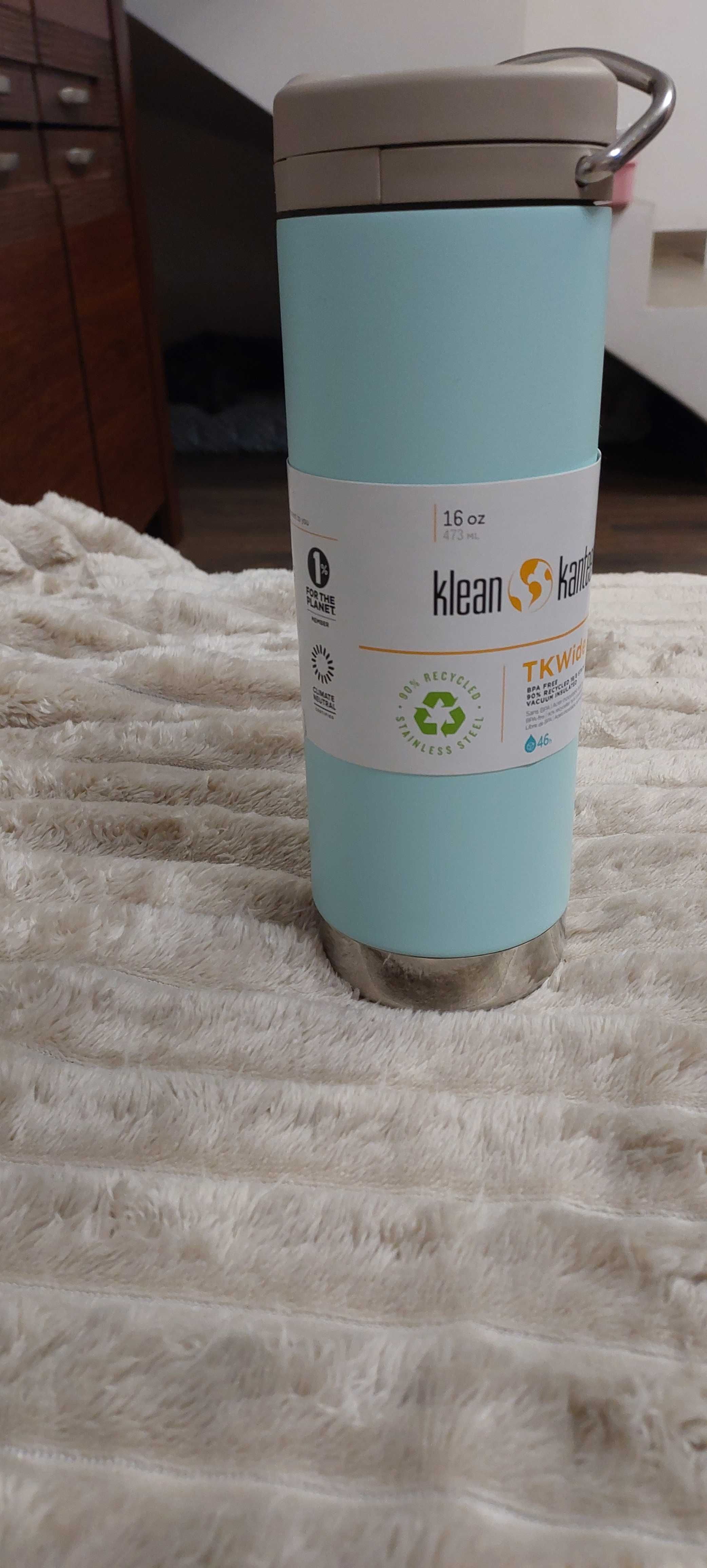 Butelka termo Klean Kanteen 473 ml zielona