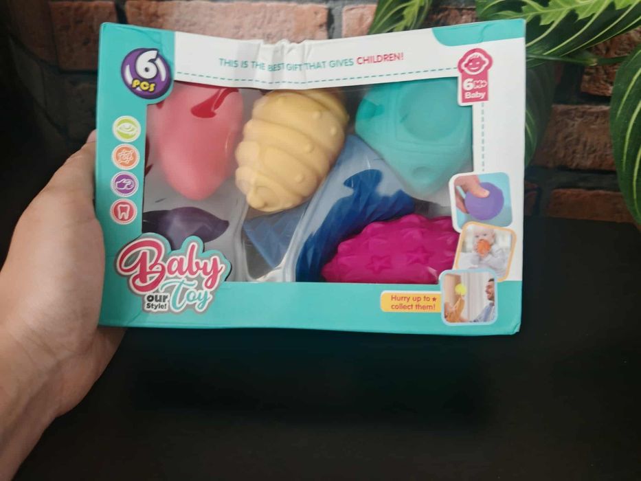 Zestaw 6 sensorycznych piłek dla niemowląt