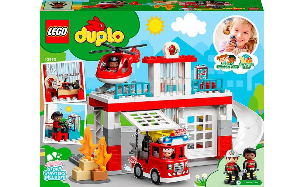 Lego Duplo 10970 Пожарная часть и вертолёт. В наличии