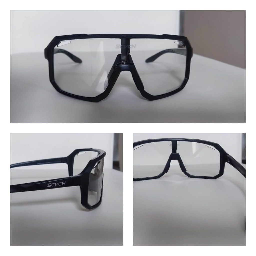 Okulary fotochromowe sportowe rowerowe SCVCN KOLORY + gratis
