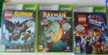 Gry XBOX 360 Lego Movie Batman 1 i 2, Rayman x 4 sztuki