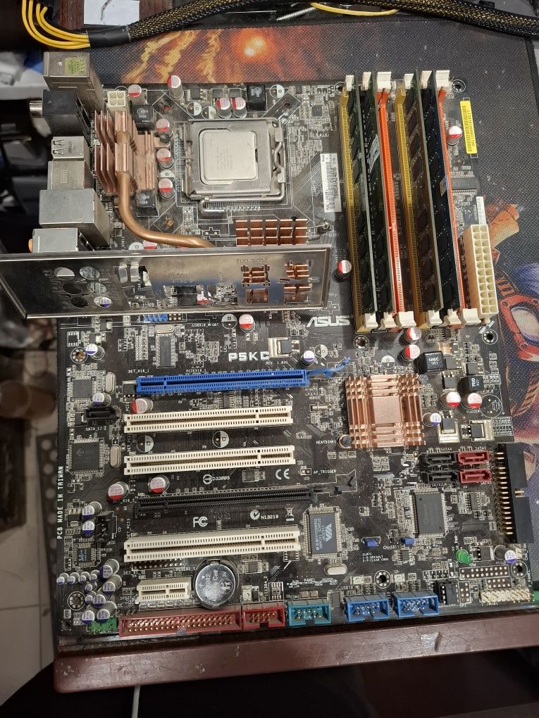Комплект 775 сокет asus p5kc x5460 4ядра ddr3 8gb 2x4
