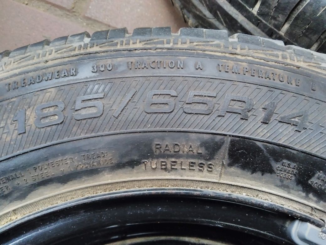 koła letnie opony 185/65 R14 volkswagen polo seat ibiza felgi stalowe