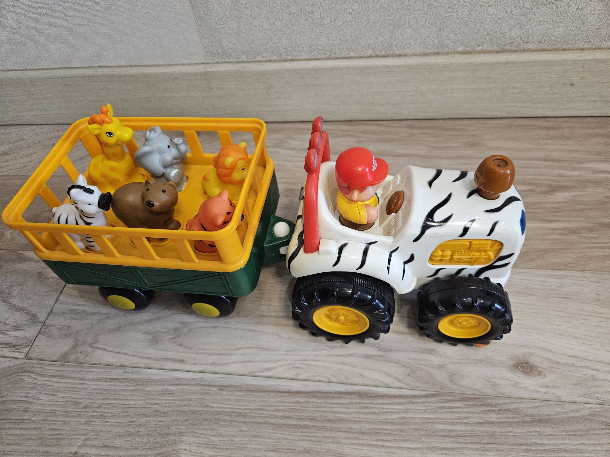 Игрушка машинка Игровой набор Трактор с животными, Мусоровозка