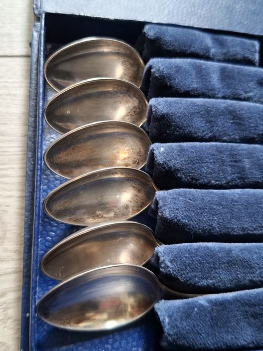 Posrebrzane łyżeczki Jubiler PRL 10,7cm