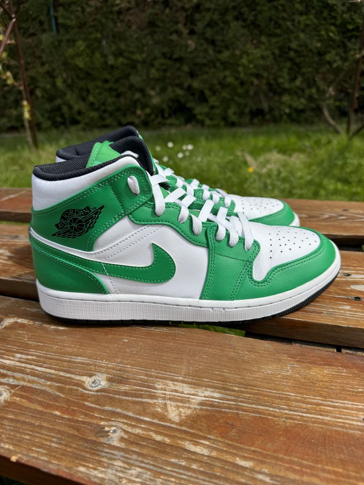Nike Air Jordan 1 Mid White/Green 42.5