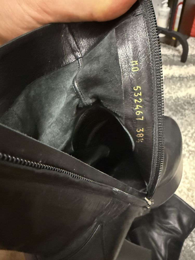 Кожаные ботинки saint laurent оригинал