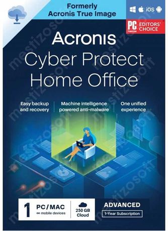 Acronis Cyber Protect Home Office (True Image) 1 rok + 250GB + 32GB