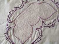 Lençois algodão bordados cama de casal 2,52m X 2m