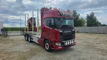 Scania do drewna do lasu super stan komplet bogata wersja