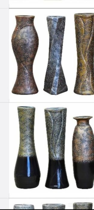 Керамічні,напольн і настільні  вази