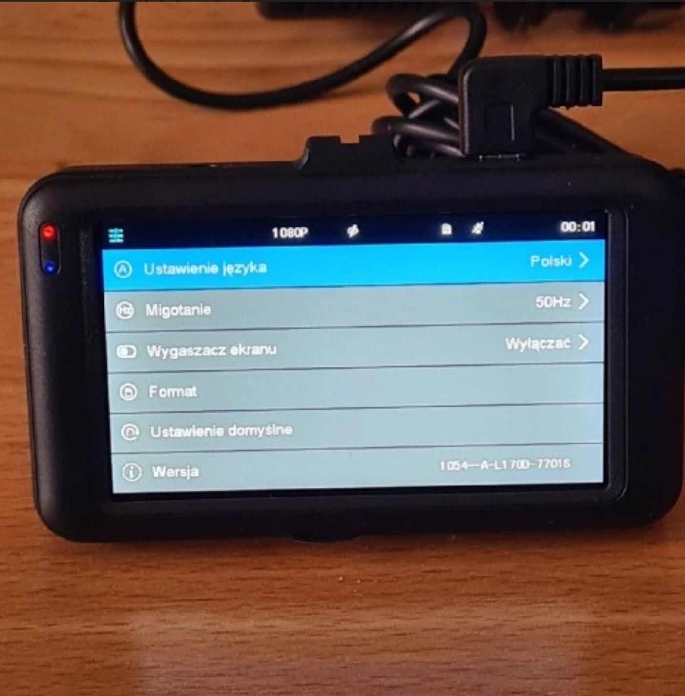 Kamerka wideorejestrator Y05C +  karta SD 32GB