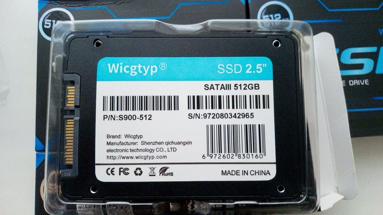 Новий 512Gb 2.5" sata 3  ssd disk, ссд диск