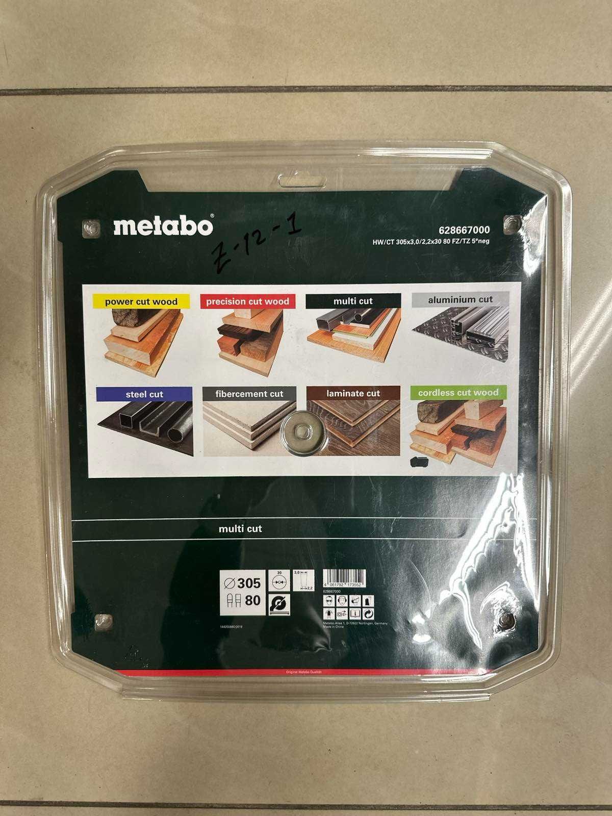 Пильный диск Metabo Multi cut Classic HW/CT 305х30 мм 80 зубьев