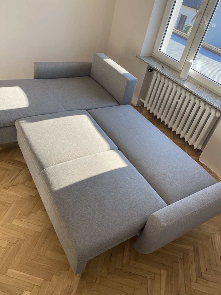 Narożnik super stan z funkcją spania, z pojemnikiem Agata Meble Hebe