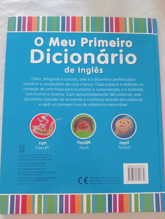 Livro e CD o meu primeiro dicionário de inglês