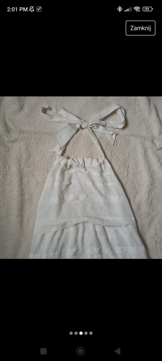 true vintage halter white dress