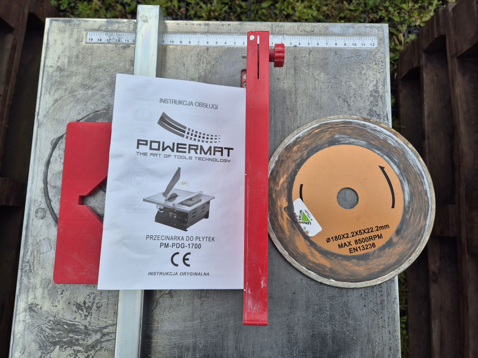 Przycinarka do płytek, glazury na mokro POWERMAT