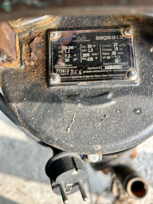 Насос фекально дренажний та інші